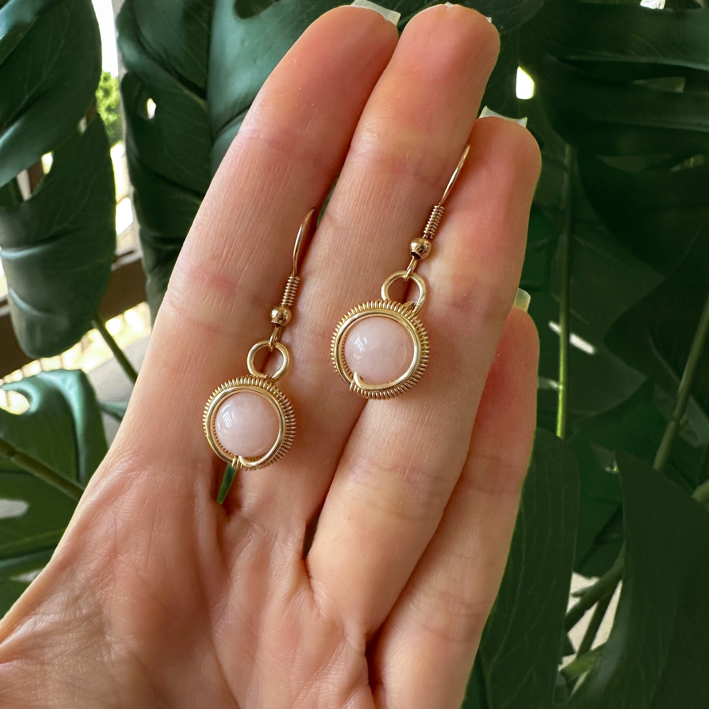 Rose Quartz Earrings
