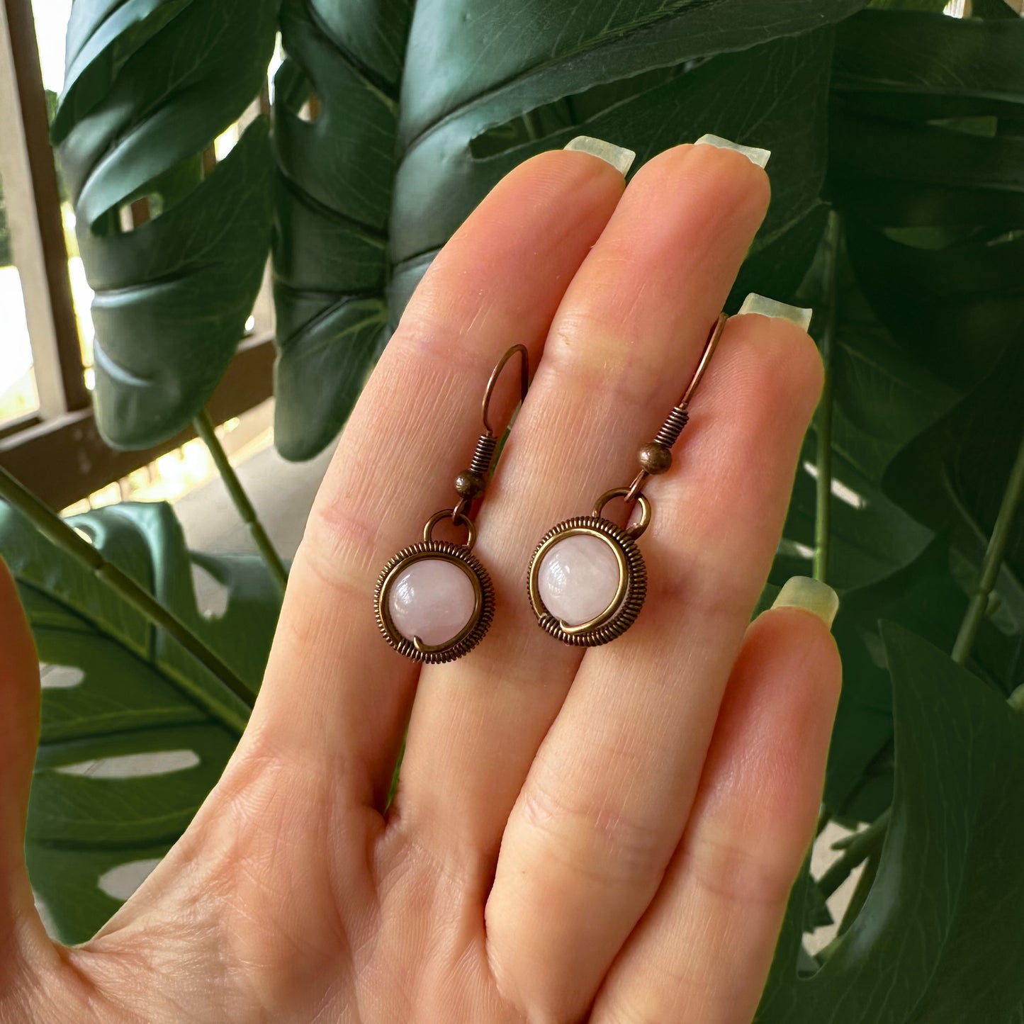 Rose Quartz Earrings