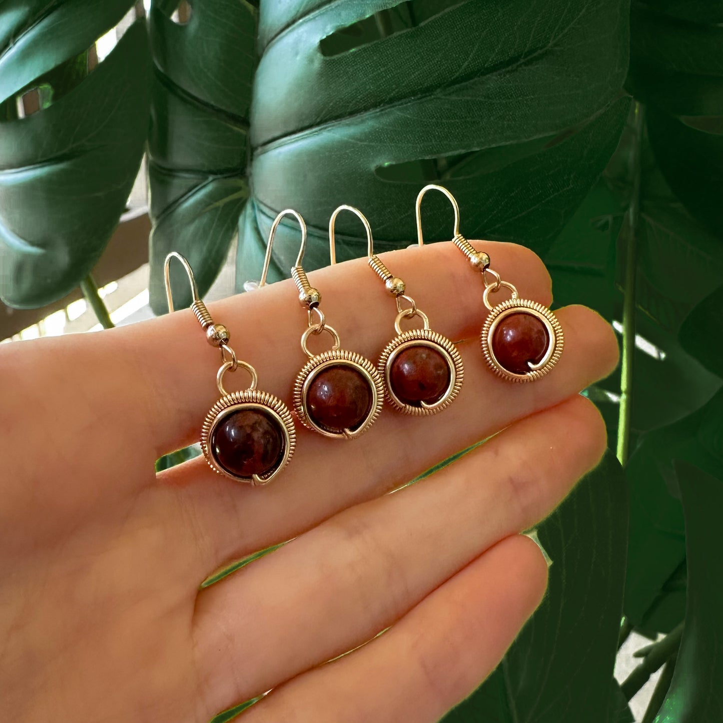 Jasper Earrings | Gold