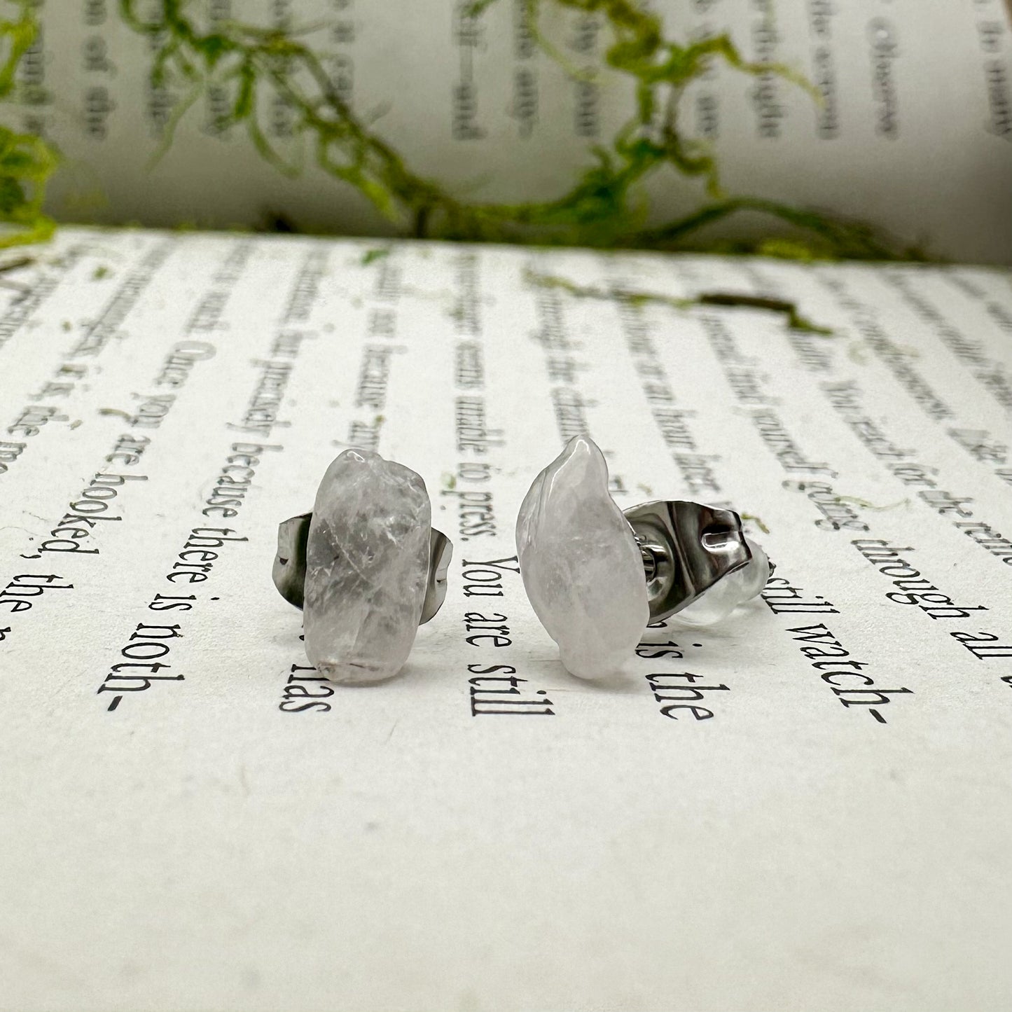 Quartz Stud Earrings