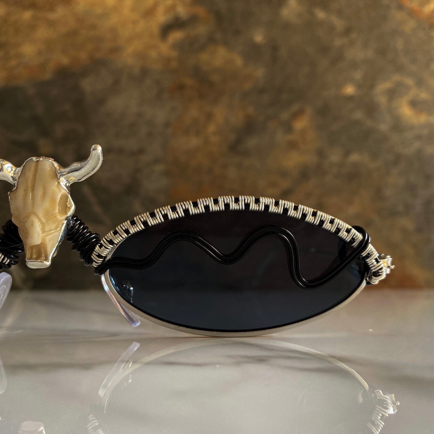 Black Skull Sunglasses