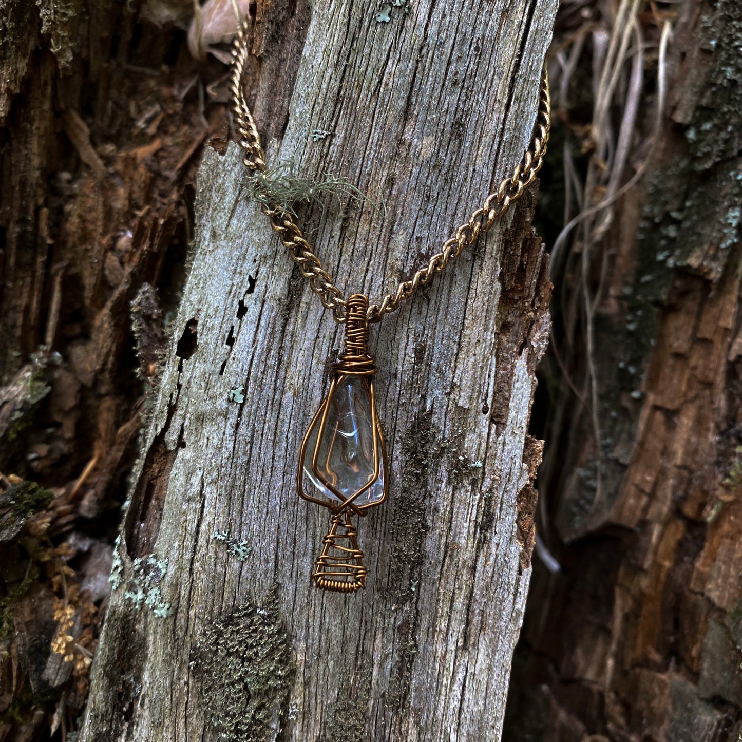 Quartz Mushroom Necklace