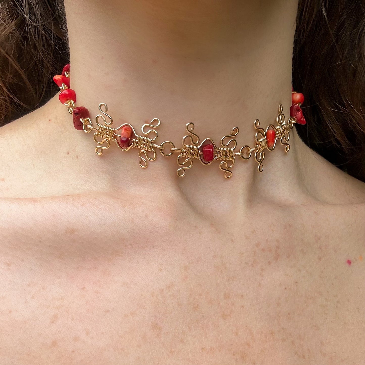 Bamboo Coral Choker