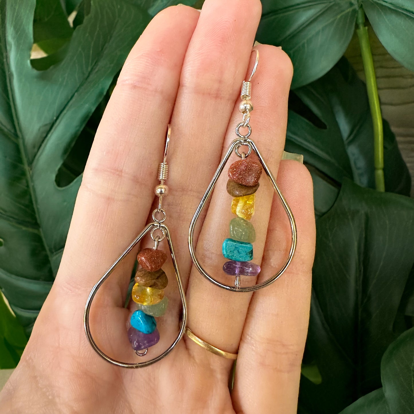 Rainbow Crystal Earrings