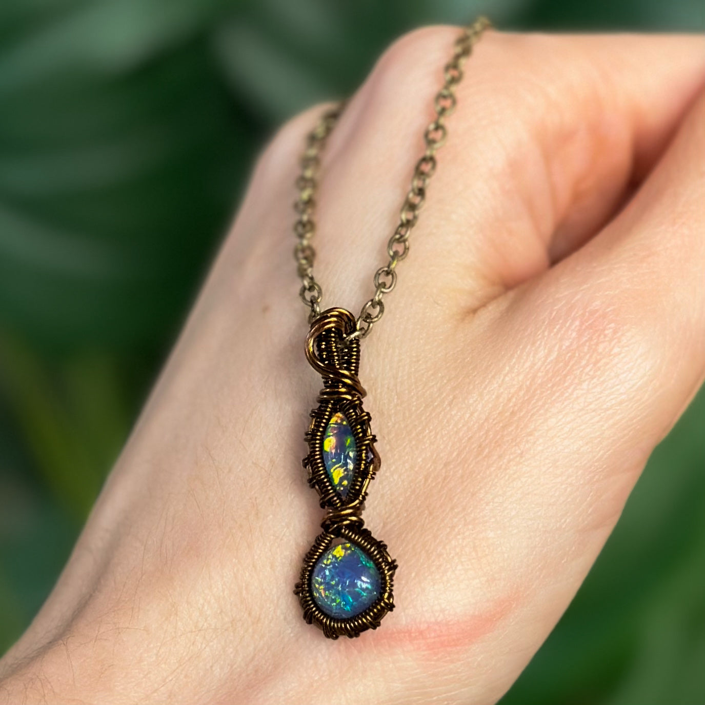 Iridescent Mini Pendant | Blue