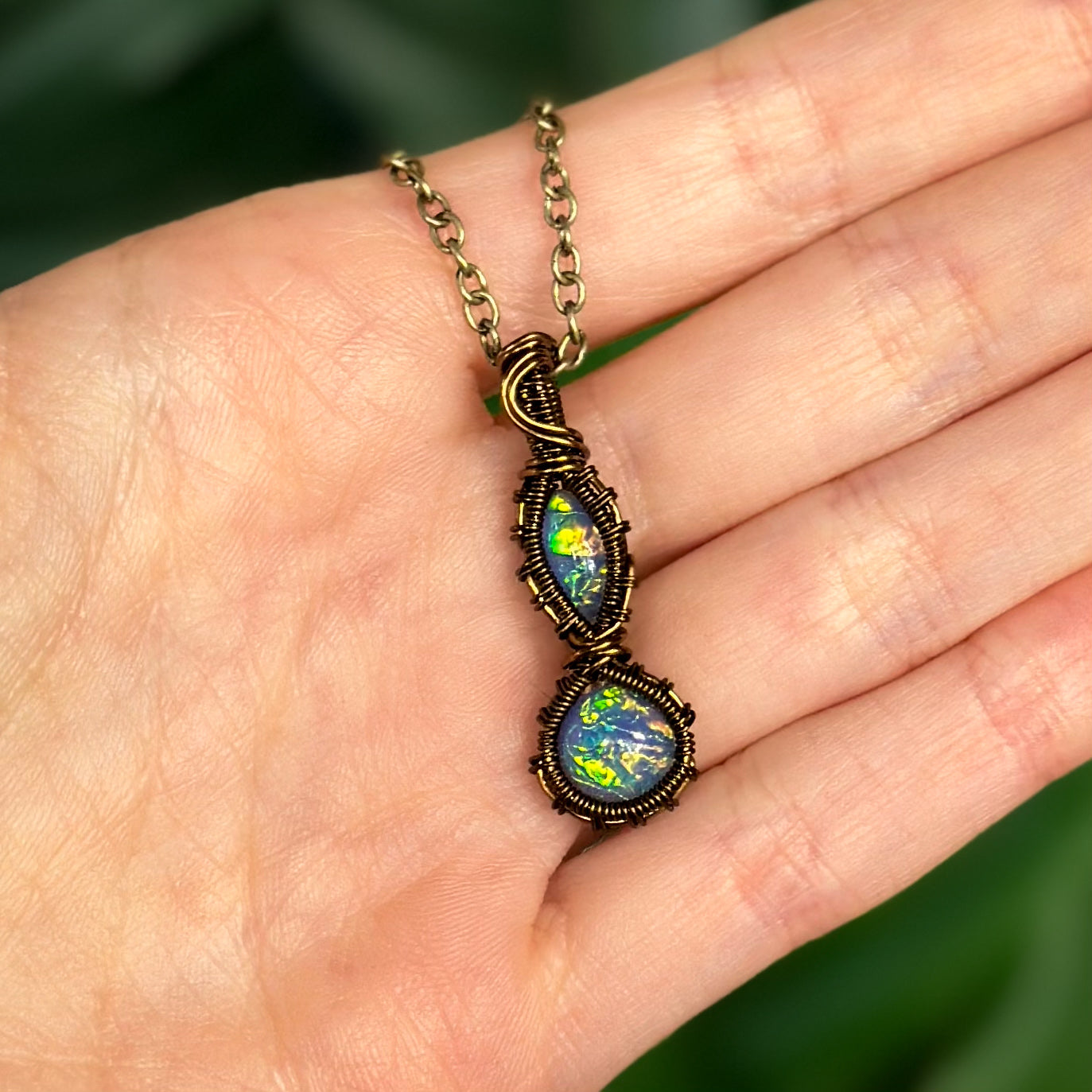 Iridescent Mini Pendant | Blue