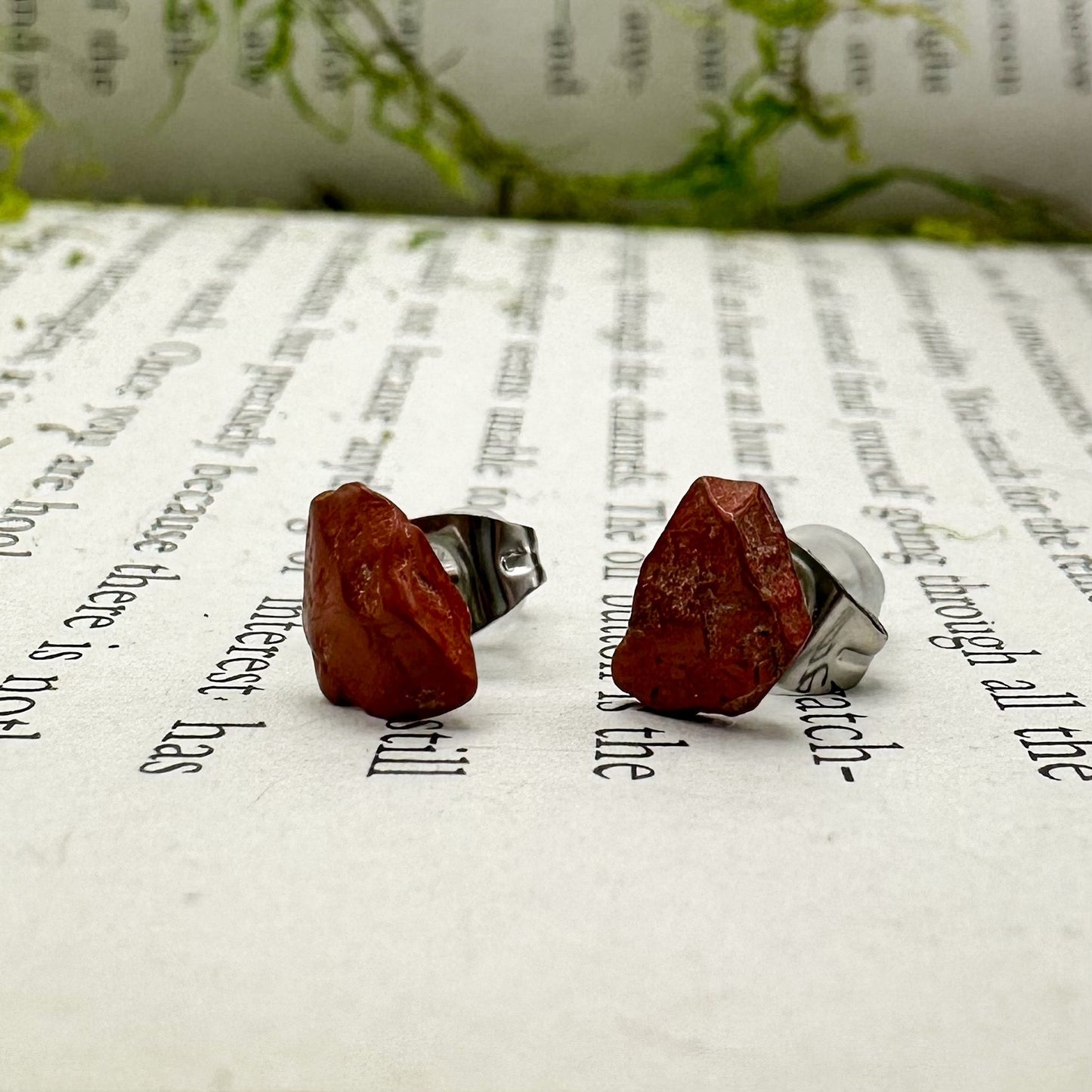 Jasper Stud Earrings