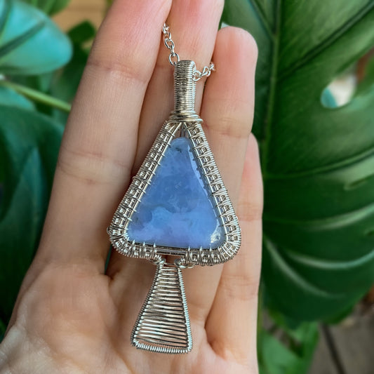 Blue Lace Agate Mushroom