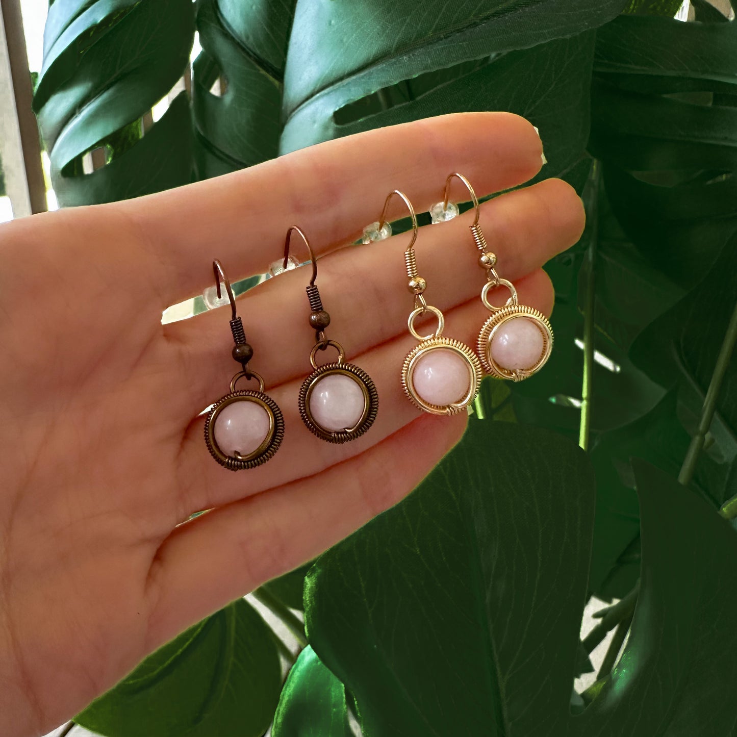 Rose Quartz Earrings