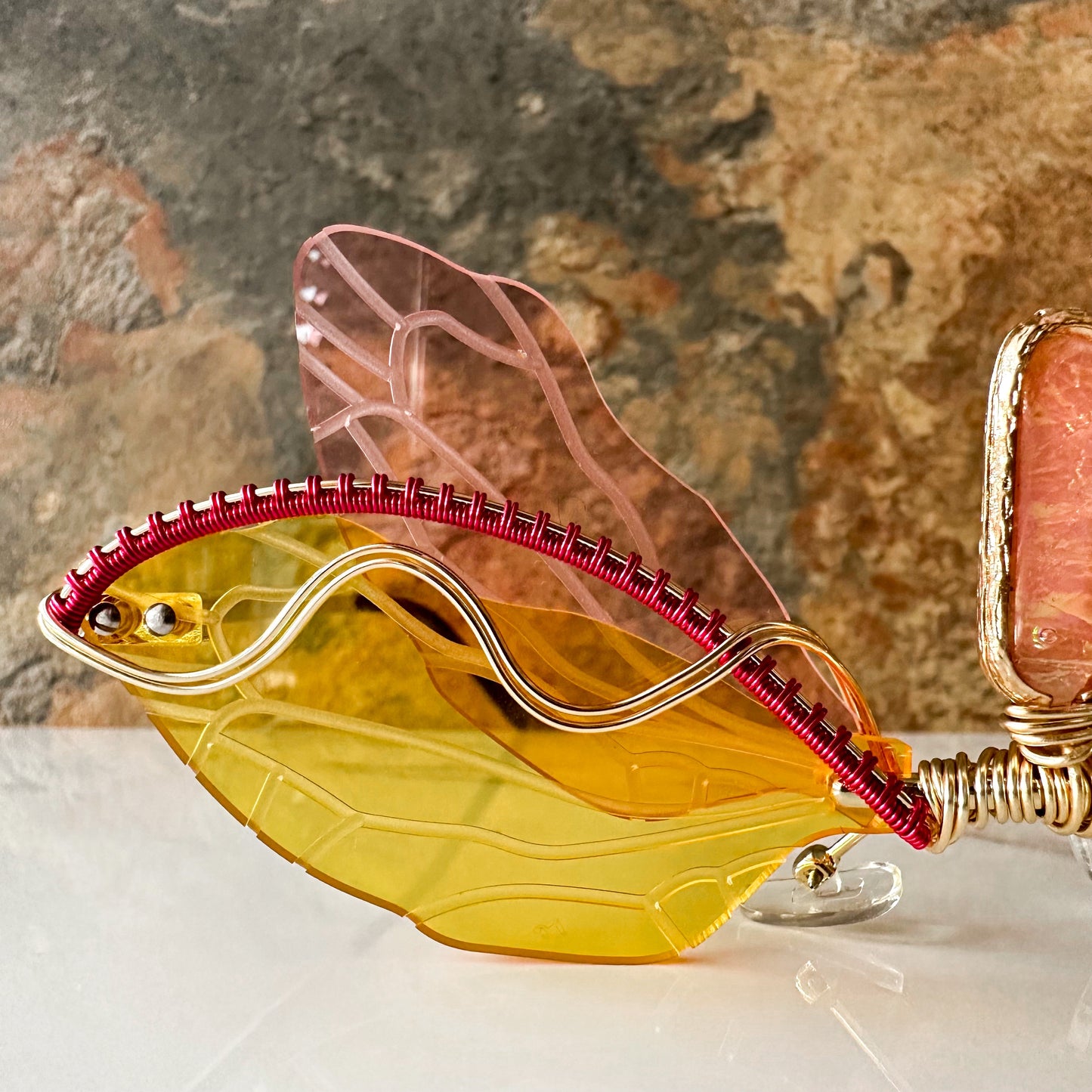 Pink/Yellow Fairy Wing Sunglasses