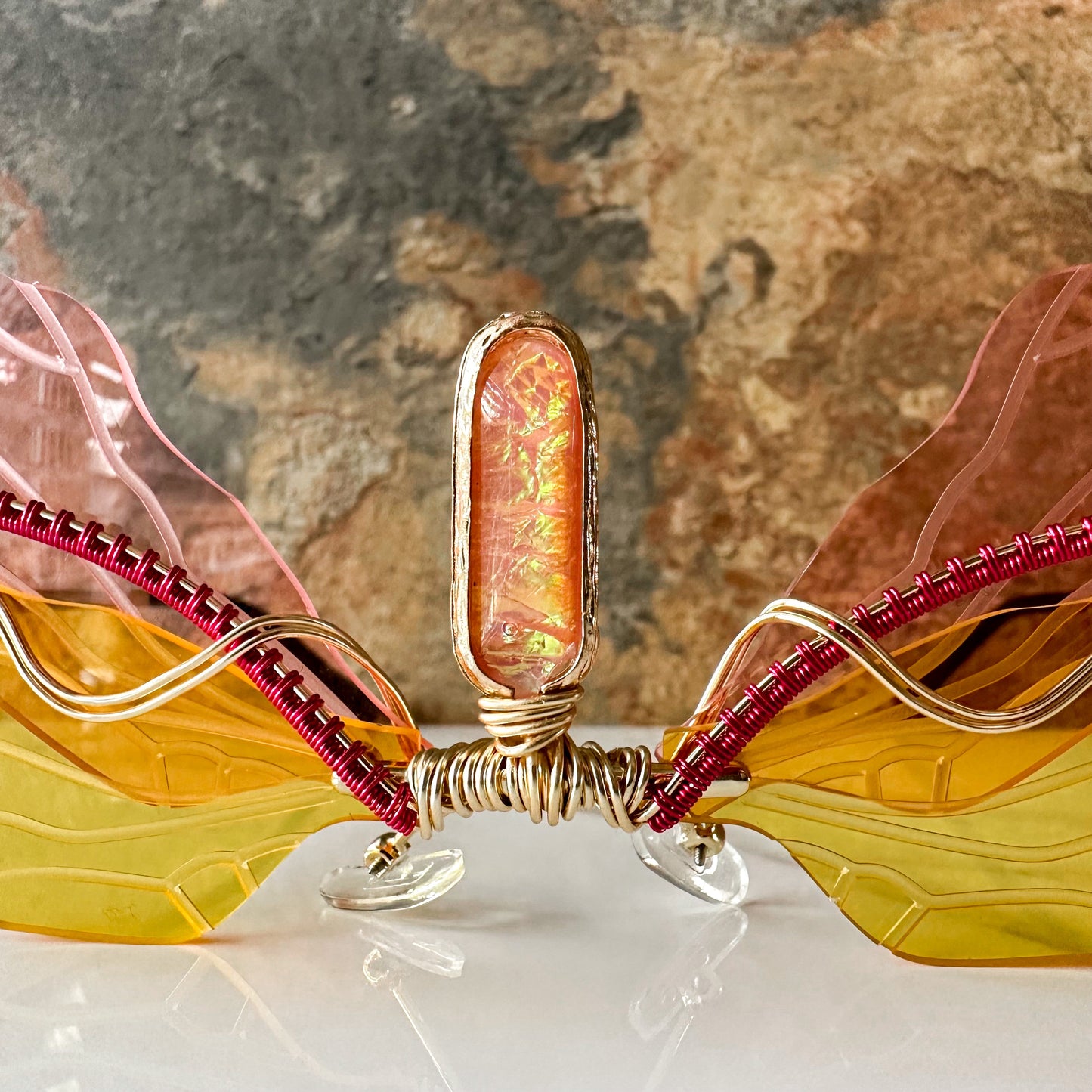 Pink/Yellow Fairy Wing Sunglasses