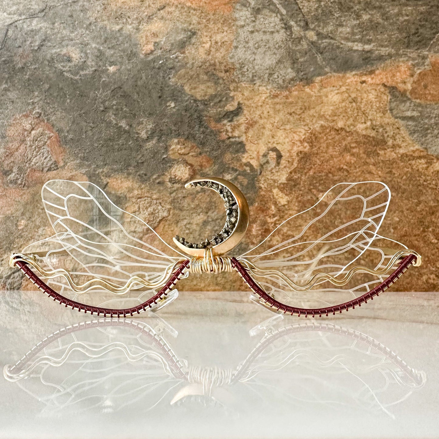 Crystal Moon Fairy Wing Sunglasses