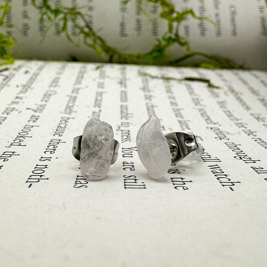 Quartz Stud Earrings
