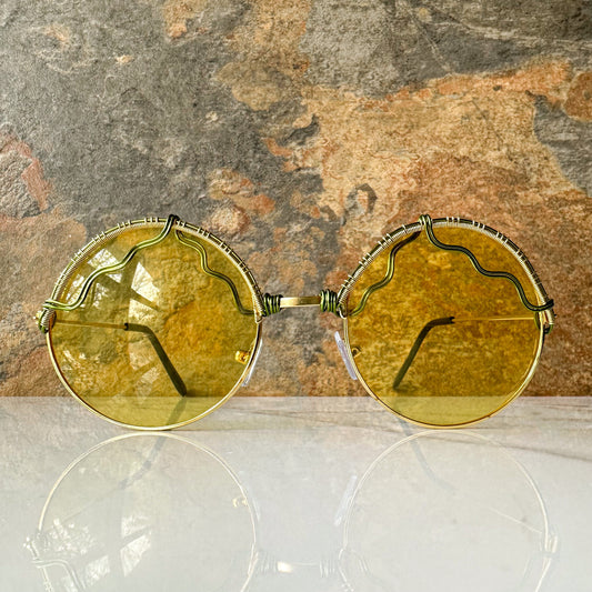 Yellow Round Sunglasses
