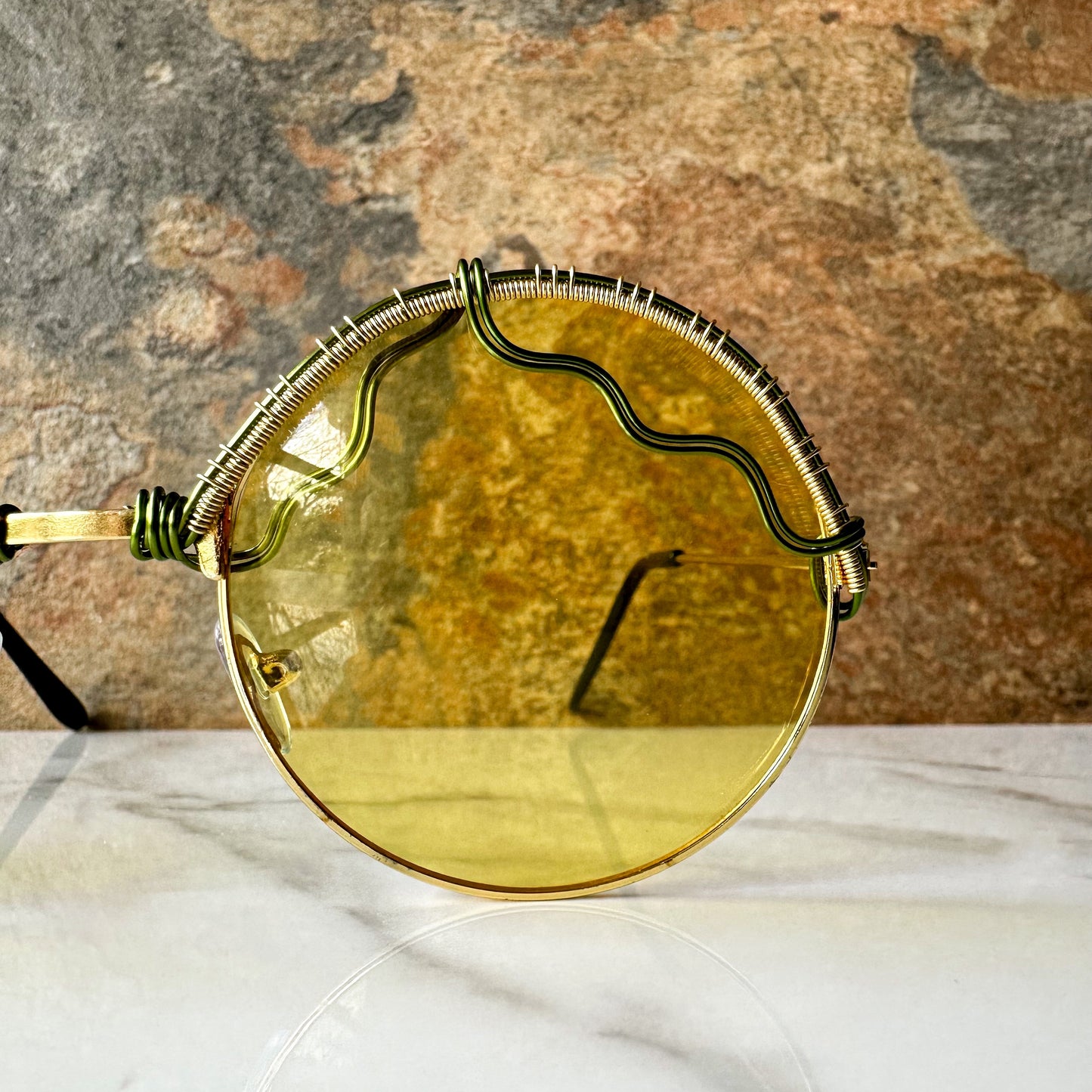 Yellow Round Sunglasses