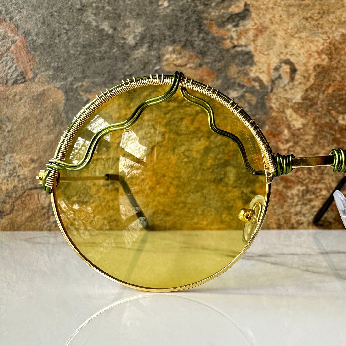 Yellow Round Sunglasses