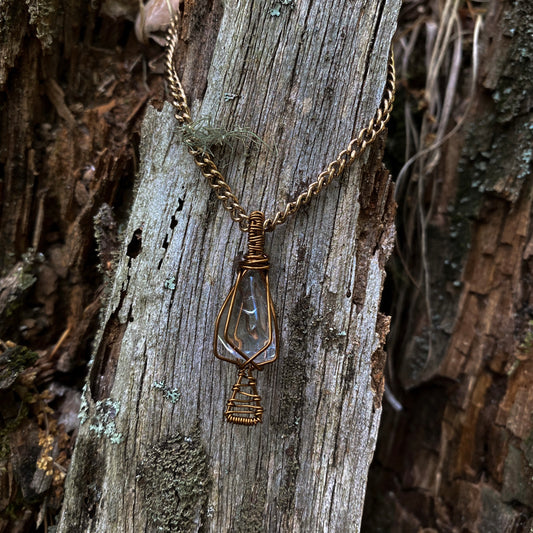 Quartz Mushroom Necklace